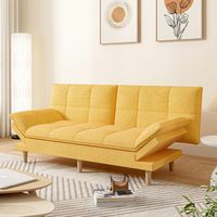 Canapé-lit futon moderne de haute qualité 2026, capitonné, avec mousse à mémoire de forme réglable, ensemble de chambre à coucher pliable à bas prix, salon, salle à manger