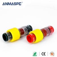 Konektor Mikroduct Gas-Air untuk Pipa HDPE 7mm, Reducer Mikroduct Tahan Air, Konektor Mikroduct Kabel Serat Optik Merah