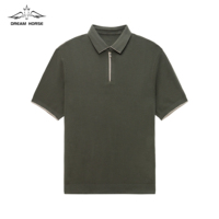 AiNear Vente en gros Logo personnalisé Design Oem & Odm Manches courtes Col polo Golf Hommes Laine Cachemire Tricot Pull Chemise Pull