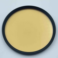Filtre optique OEM en verre coloré rouge, orange, jaune, vert, bleu, étanche, avec cadre en aluminium 77 mm pour appareil photo