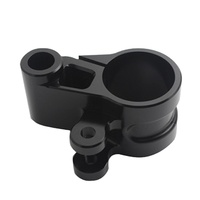 OEM Bagian Aluminium Anodized Warna CNC, Setang Motor Riser CNC, Suku Cadang Penggilingan Mesin untuk Klem Batang Sepeda Motor