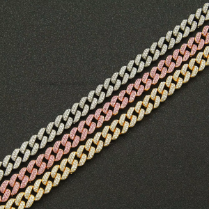 Narrow <b>Cuban</b> <b>Chain</b> Necklace, Men's Hipster Dancing Nightclub Hip-hop Accessories Collarbone <b>Chain</b> Tanjing Fashion - Product Image 3