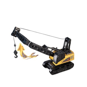 Mini Grúa de Control Remoto a Escala 1:64, Juguete de Vehículo de Ingeniería con Luz, Decoración de Escritorio, Regalo de Cumpleaños o Festividades - Product Image 1