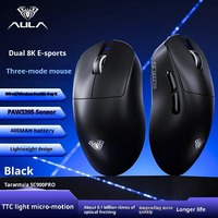 Souris de jeu sans fil AULA SC900 Pro, tri-mode, 8K PAW3395/3950 pour BT 400mAh, légère, 62g, accessoires pour joueurs PC, cadeaux