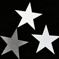 Placa Difusora Reflectante Acrílica Blanca Lechosa en Forma de Estrella de 2 mm de Grosor, Corte Personalizado, para Lámpara Decorativa LED