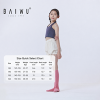 Top Corto Tipo Halter para Niñas Baiwu, Ropa de Entrenamiento de Ballet para Niñas, Tops Deportivos Profesionales para Gimnasia y Danza 126211264
