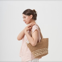 Sacs pour femmes, sacs fourre-tout pour femmes, boutique en ligne de vente en gros, matériau en fibre tissée, écologique, durable, pochette de plage d'été