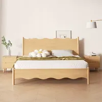 Cadre de lit de luxe en bois de chêne massif, design italien, revêtement en cuir inclinable, réglable, écologique et durable