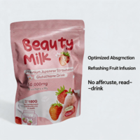 Thé en Sachet Liquide de Collagène Peptidique au Matcha et Canneberge, Supplément de Collagène en Poudre pour la Beauté, Boisson au Lait, Idéal pour le Dropshipping