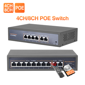 Commutateur réseau PoE US <span class=keywords><strong>Techage</strong></span> 48V 8CH/16CH 10/100Mbps IEEE 802.3af/at Ethernet Full-Duplex pour système de caméra IP sans fil AP CCTV - Product Image 3