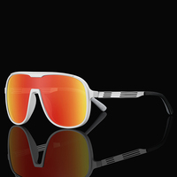 Nouvelles lunettes de soleil polarisées bleu-gris à grande monture pour sports de plein air avec service de moulage personnalisé