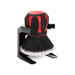 Boule ronde sphérique en plastique noir bleu à poils souples de voiture grande poignée intérieure de dépoussiérage Surface incurvée Détails de la brosse - Product Image 1