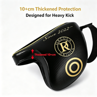 Protège-cuisse de Muay Thai anti-explosion en PU pour entraînement intensif de kickboxing et MMA – Idéal pour les entraîneurs
