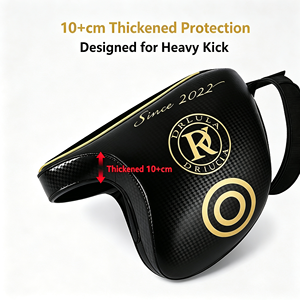 Protège-cuisse de Muay Thai anti-explosion en PU pour entraînement intensif de kickboxing et MMA – Idéal pour les entraîneurs - Product Image 2