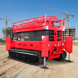 <span class=keywords><strong>Plataforma</strong></span> Elevadora de Tijera Hidráulica Móvil con Orugas, Capacidad de Carga de 320 kg, 4 m, 6 m, 8 m, 10 m, 12 m, en Oferta - Product Image 1