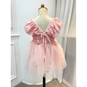 <span class=keywords><strong>Vestidos</strong></span> rústicos de flores <span class=keywords><strong>para</strong></span> <span class=keywords><strong>niñas</strong></span>, Pelele de flores <span class=keywords><strong>para</strong></span> boda, fiesta - Product Image 2