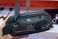 Démarreur de voiture multifonction JSQS-12000 12 000 mAh avec sortie USB-C, anti-étincelles et lumière LED pour moto/voiture 12V