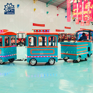 Train sans rails à faible investissement et à rendement élevé |   Train électrique touristique de 24 places |   Équipement de divertissement à récupération rapide - Product Image 2