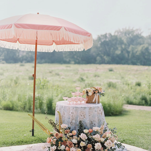 Sombrilla de Patio y Playa con Borlas, Resistente, Personalizable, Protección UPF50+, Poste y Varillas de Acero Premium, Inclinación con Botón, Precio al por Mayor - Product Image 2