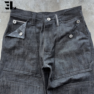 Pantalones cargo de lona de pato, sarga de algodón con lavado desgastado, holgados y rectos, tácticos, para trabajo y patinaje - Product Image 4
