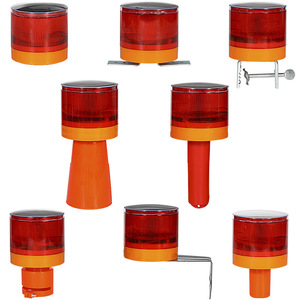 Luz Estroboscópica Reflectante <span class=keywords><strong>de</strong></span> Advertencia Nocturna con Marco <span class=keywords><strong>de</strong></span> Hierro y Energía Solar LED para Barrera <span class=keywords><strong>de</strong></span> Construcción Vial, Caseta <span class=keywords><strong>de</strong></span> Guardia y Aeropuerto - Product Image 4