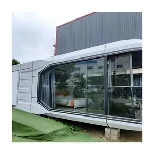 Kabin Prefab Modular mewah, rumah kapsul luar angkasa Hotel Kemah Pod mewah dapat dilipat