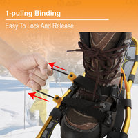 Crampons à neige XATP neufs de haute qualité avec cadre en aluminium BSCI et plateau en HDPE, fixation 1-puling, fournisseur de ski