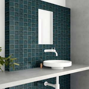 Modern Ceramic <b>Bathroom</b> Wall <b>Tiles</b> 300x300mm Metallic Glaze for Villa Washroom Vanity Splash Back - Product Image 1