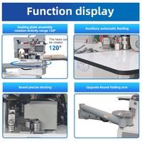Máquina de Enchapado de Cantos Curvos Automática para Paneles de PVC, MDF y Tablero de Partículas, para Muebles de Oficina