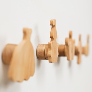 Crochets muraux et porte-manteau pour enfants décor de pépinière <span class=keywords><strong>dinosaure</strong></span> finition laquée en bois pour garçons filles chambre de bébé cadeau de douche de bébé - Product Image 5