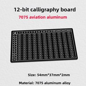<span class=keywords><strong>Palabra</strong></span> de memorización: Placa de acero Aluminio 7075 Aviación Aluminio 24 bits Metal Mnemonic Word Board Seed Phrase - Product Image 3
