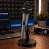 Microphone dynamique de chant en métal de haute qualité JINJUE PD400, microphone filaire professionnel, adapté aux scènes de performance