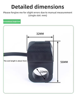 Interruptor de Manillar de Motocicleta de Acero Inoxidable con Luz LED, Botón de Control Impermeable IP65, Bocina de Arranque, Barras de 22 mm, Certificado CE