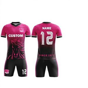 เสื้อฟุตบอลแบบแห้งเร็ว ระบายอากาศได้ดี น้ำหนักเบา ลายโลโก้แบบกำหนดเอง สำหรับผู้ชาย นักเรียน เด็ก ไซส์ใหญ่ สำหรับฝึกซ้อม - Product Image 1