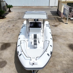 <span class=keywords><strong>Bateau</strong></span> <span class=keywords><strong>pneumatique</strong></span> rigide Zhenbo 6,8 <span class=keywords><strong>m</strong></span> RIB 680A avec coque en fibre de verre et PVC de 1,2 mm pour la pêche et la plongée - Product Image 1