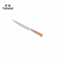 Couteaux de cuisine de haute qualité manche en bois de rose africain couteau de cuisine tranchant couteau en acier inoxydable