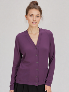 2026 <strong>UK</strong> HOT SELLING Custom Oem&amp; Odm Sweater Solid <strong>Long</strong> Spring V-Neck <strong>Cardigan</strong> <strong>Women</strong> - Product Image 4