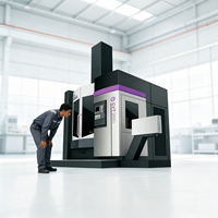 Tour CNC vertical économique à fréquence variable, haute performance pour l'usinage de précision de machines générales