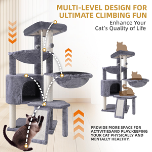 Eco-Friendly Carton Packaging Cat Climbing Frame Large Cat <b>Tree</b> Modern Cat House Combo Jumping Platform Sisal Post Wood <b>Stand</b> - Product Image 3