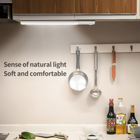 480mm Ultra Mince Led Pir Motion Sensor Sans Fil Usb Rechargeable Veilleuse Sous Armoire Éclairage Amovible Batterie 1800mah