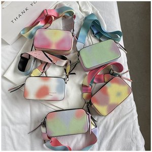Bolso pequeño y colorido para mujer, bandolera con correa ancha para el hombro, <span class=keywords><strong>2022</strong></span> - Product Image 1