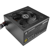 Alimentation électrique pour ordinateur ATX 500W, alimentation pour serveur GPU avec refroidissement actif 120mm, certifiée 80 PLUS