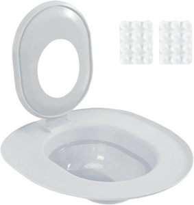 Plateau intérieur amovible réutilisable pour chats <span class=keywords><strong>Kit</strong></span> d'entraînement en plastique pour toilette assise Siège sécurisé avec ventouses - Product Image 2
