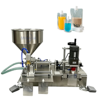 Machine de remplissage semi-automatique de précision ±0,5 % pour sachets souples (huile, jus, mayonnaise) pour l'emballage alimentaire et des boissons