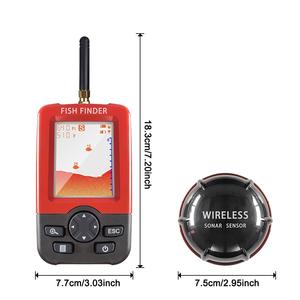 Détecteur visuel d'écran HD de profondeur de 125khz 40m pour téléphone intelligent Bluetooth sans fil <span class=keywords><strong>Sonar</strong></span> Wifi détecteur de poisson en Stock - Product Image 2