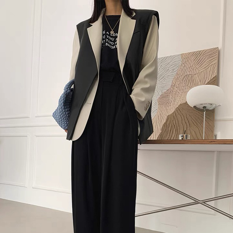 Fashion Women Leisure European Style Spring Outdoor Wear Waistcoat Sheepskin Leather V-Neck Vest For Ladies