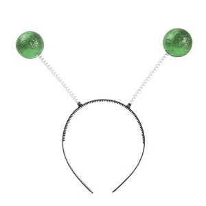 Serre-tête Alien Volant Adulte pour Halloween, Accessoire de Costume Martien Argenté pour Décorations de Fête Cosplay - Product Image 1