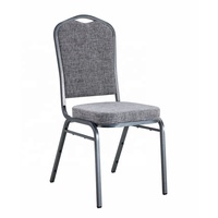 Chaises en métal empilables durables pour appartement, salon, hôpital et entrée - Style banquet et réception