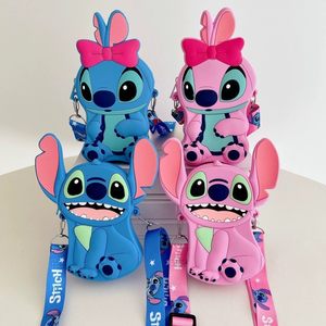 Nouveau sac à bandoulière pour enfants, motif dessin animé, mignon, avec nœud, grande capacité, pour femmes, pochette à monnaie - Product Image 1