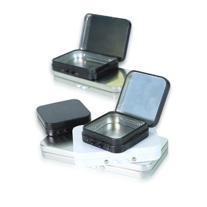 UKETA CR Certificated Pre Roll Packaging Small Tin Box Joint Case Metal Tin Box with Resistant Child Lock